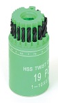 CSIGA FÚRÓ KLT.1-10MM HSS 19RÉSZES